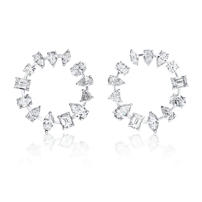 MIXCUT DIAMONDS 6.40 CT EARRINGS