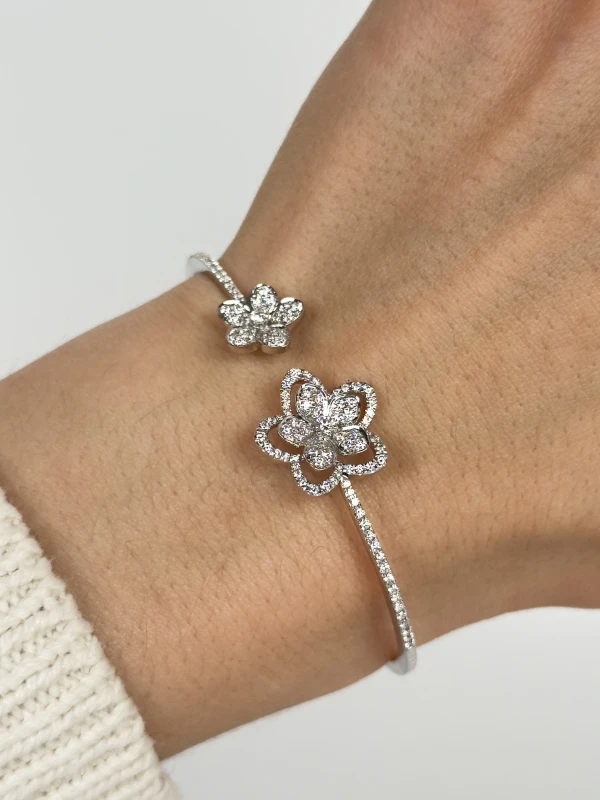 Graff Wild Flower Open Diamond Bangle RGB513 5