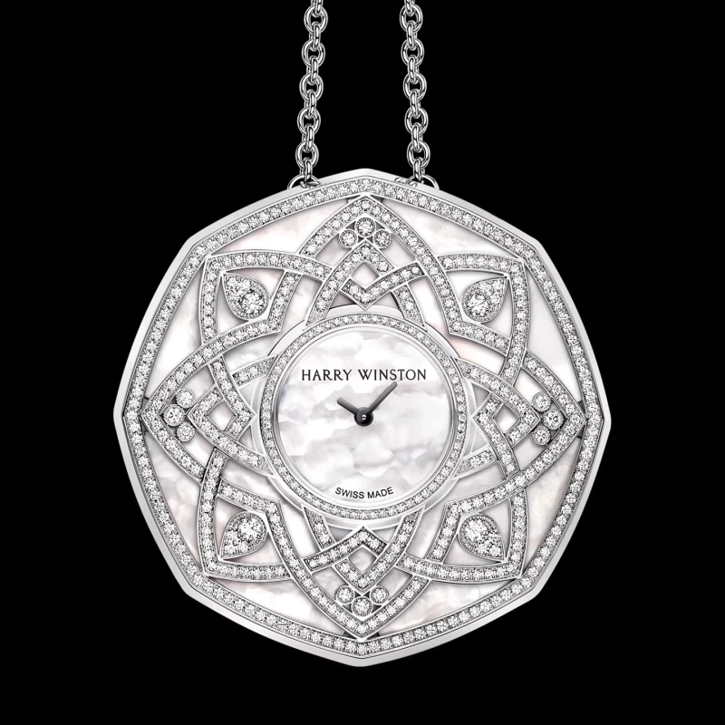 Harry Winston Кулон-часы Secret Pendant HJTQHM48WW001 3