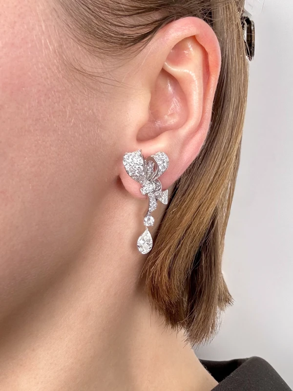 GRAFF Tilda’s Bow Diamond Drop Earrings RGE2024 2