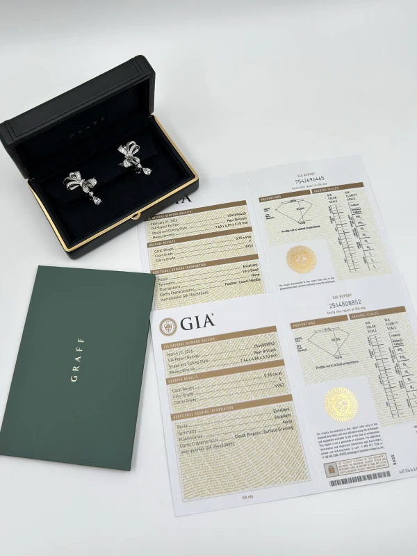 GRAFF Tilda's Bow Classic Diamond Drop Earrings RGE1276 6