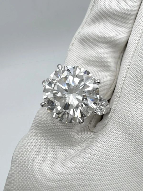 Earrings without a brand ROUND DIAMOND 11.05 CT RING (GIA) 081-NN11.05 5