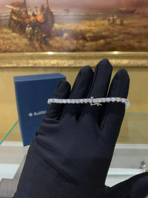 RalfDiamonds DIAMOND BRACELET 7.81 CT F-H/SI1-I1 (SIZE 18) RDB 7.81 CT 7