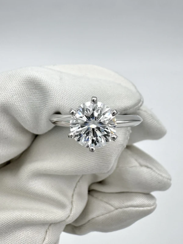 Tiffany & Co ROUND DIAMOND 1.62 CT E/VVS2 RING (SIZE 51) TF1.62CT E/VVS2 2