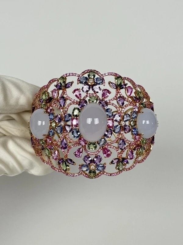 Ювелірні прикраси MULTI COLOR GEMSTONES BRACELET 72.78-MBR 2