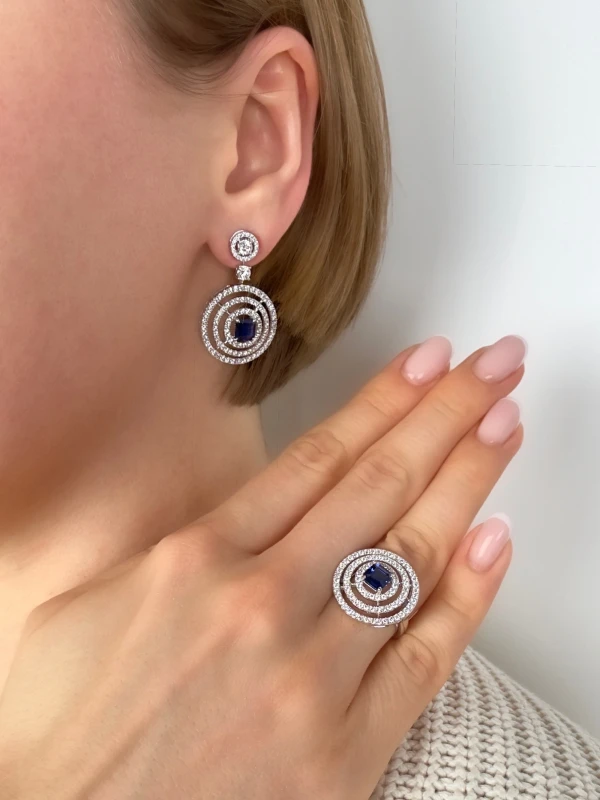 GRAFF BULLSEYE SAHHHIRE SET GR0471 4