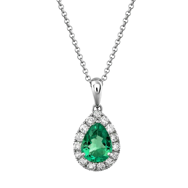 PEAR EMERALD 2.89 CT PENDANT