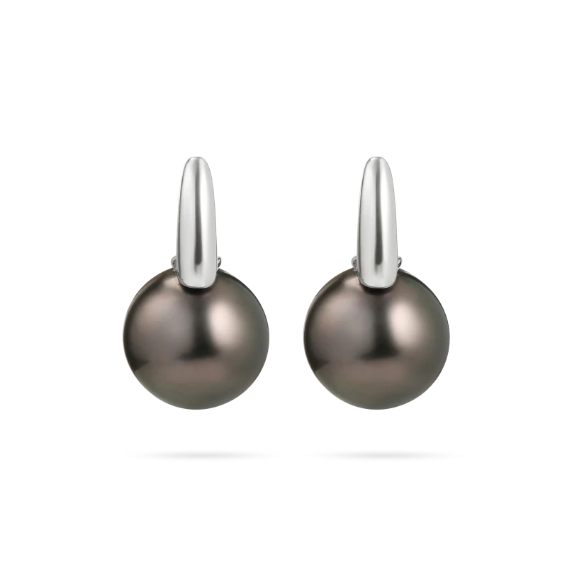 Мikimoto  BLACK SOUTH SEA PEARL 10-11 MM EARRINGS EN2SB2864 1