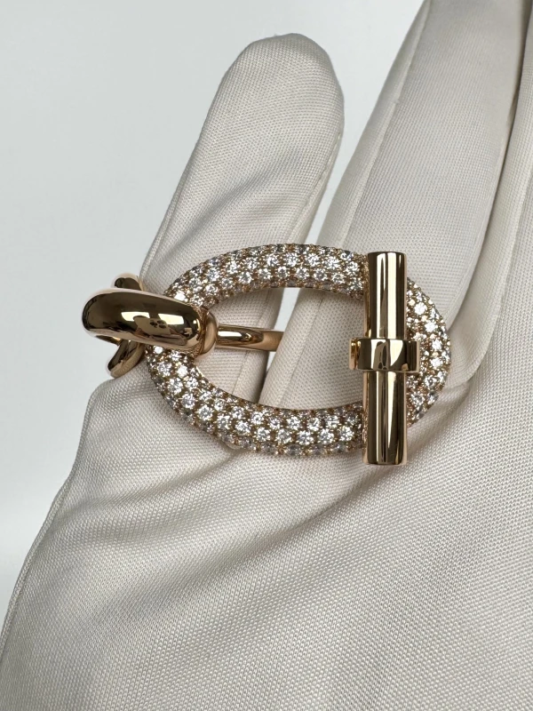 Hermès DIAMOND ADAGE DOUBLE RING (SIZE 51-55) AdageRing 4
