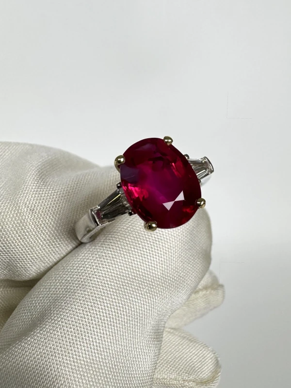 DeRosa BURMA RUBY 4.16 CT PIGEON'S BLOOD (No hited) GRS R764159 3