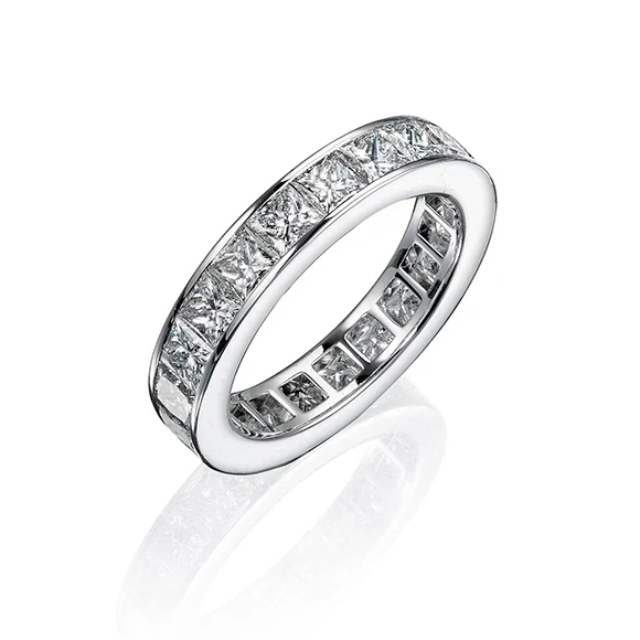 PRINCESS DIAMOND 4.66 CT RING (SIZE 55)
