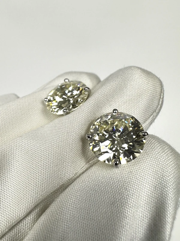 СЕРЬГИ NO NAME ROUND DIAMOND 5.80-6.10 N-P/VVS-VS EARRINGS NN5.80-6.10 N-P/VVS-VS 5