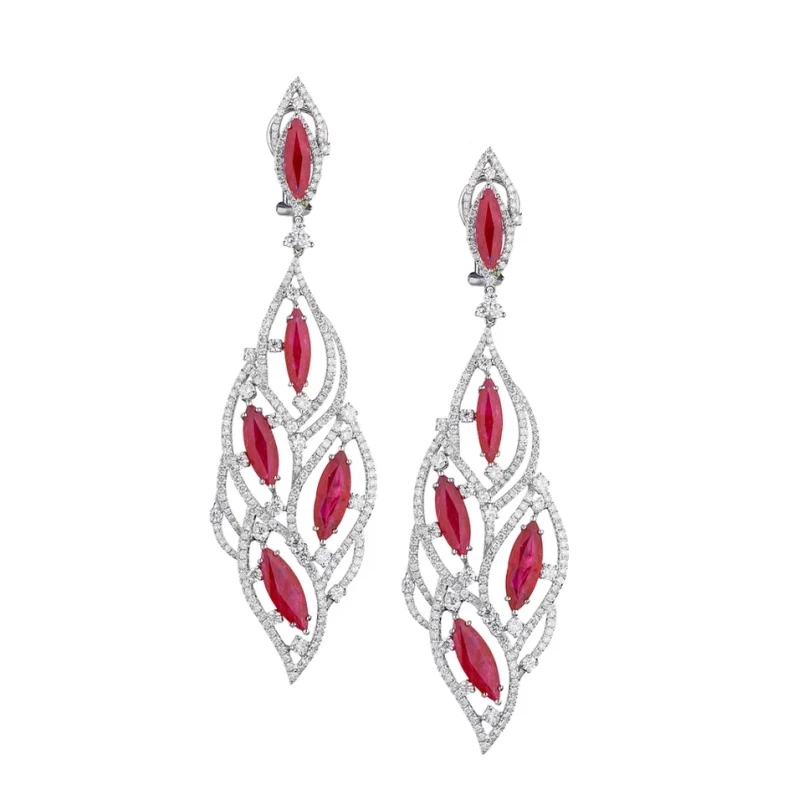 RalfDiamonds RUBY 42.71 CT & DIAMOND 13.5 CT SET RD01123 2