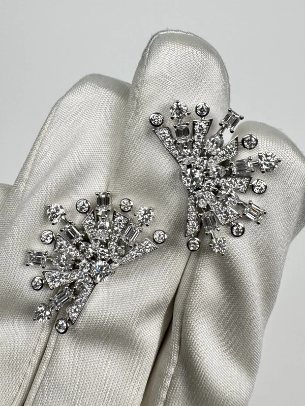 Graff New Dawn Multi-Shape Diamond Stud Earrings RGE1513 4