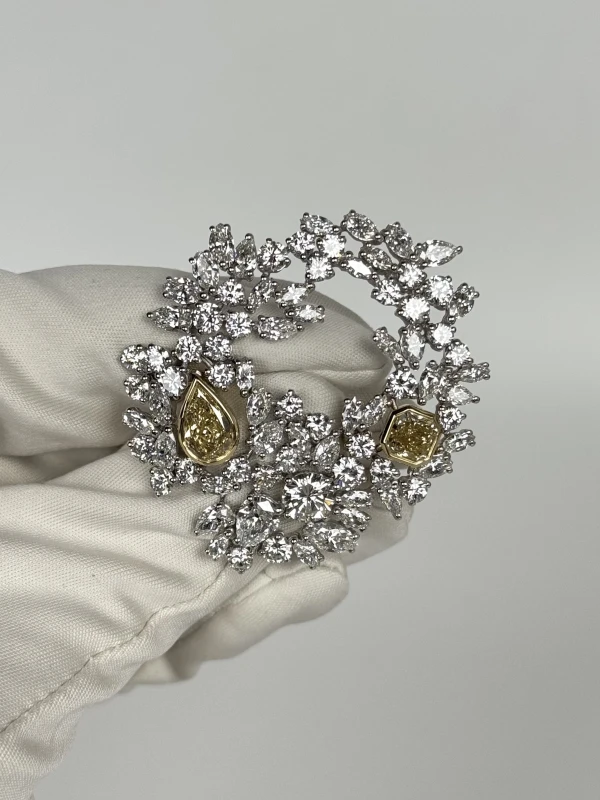 RalfDiamonds MIXCUT 13.14 CT BROOCH RDbrooch 2