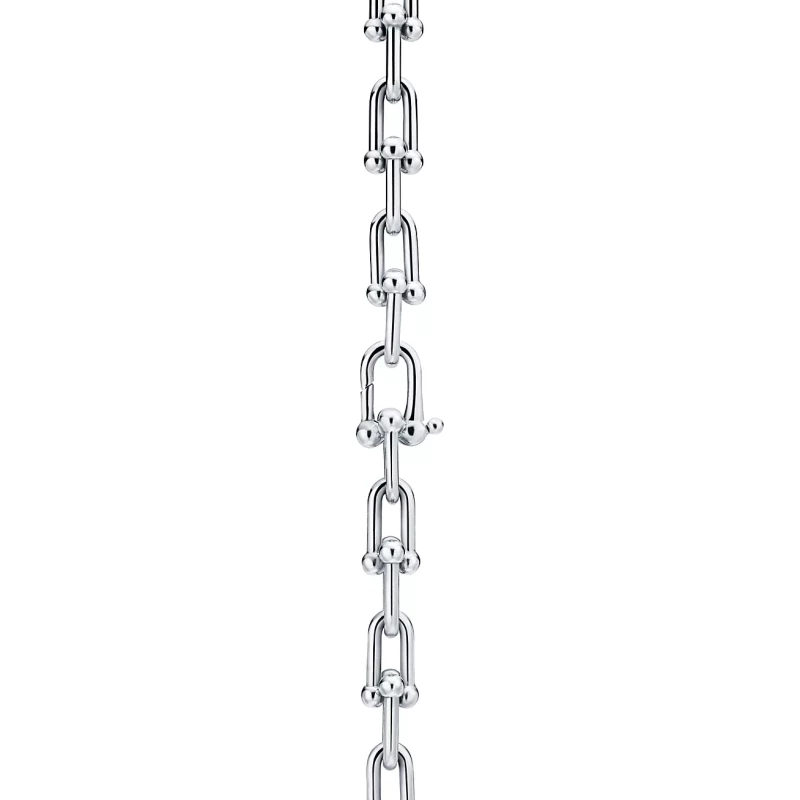 Tiffany & Co Graduated Link Necklace, Sterling Silver 60153092 3