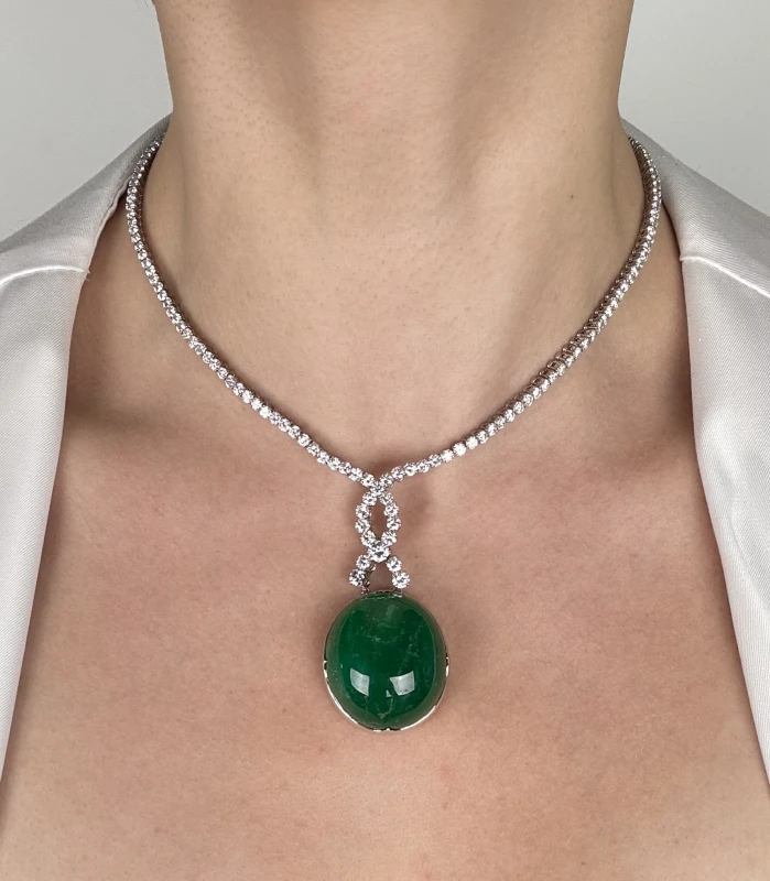 СЕРЬГИ NO NAME COLOMBIA EMERALD 125.85 CT GREEN NECKLACE NN125.85 7