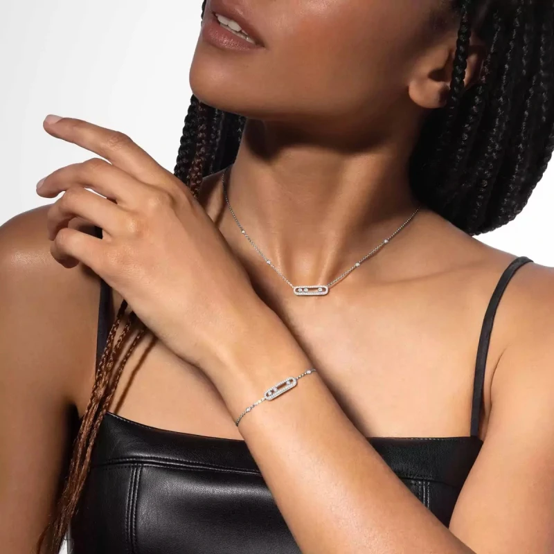 Messika COLLIER PAVÉ BABY MOVE 04322-WG 3