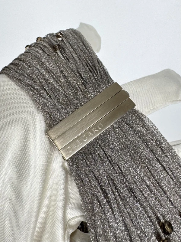 WHITE GOLD MESH NECKLACE CLGR 5