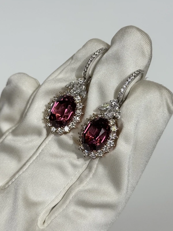 Verdi Jewellery СЕРЬГИ С ГРАНАТОМ 7.43 CT A25E 4