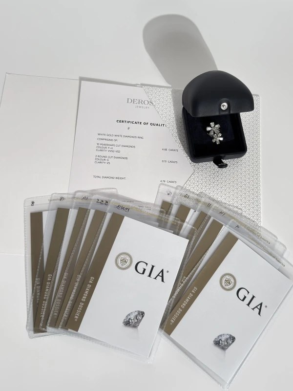 DeRosa DIAMOND RING 4.79  F-G/VVS2-VS2 R651459 4