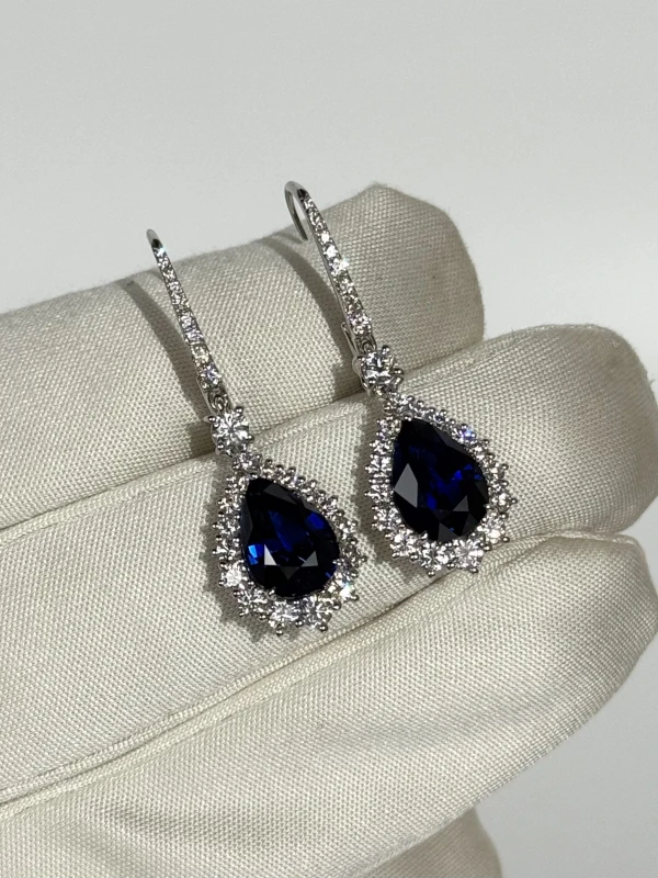 Mercury SAPPHIRE 3.23 - 3.07 CT EARRINGS (GRS) ME20096WS 4