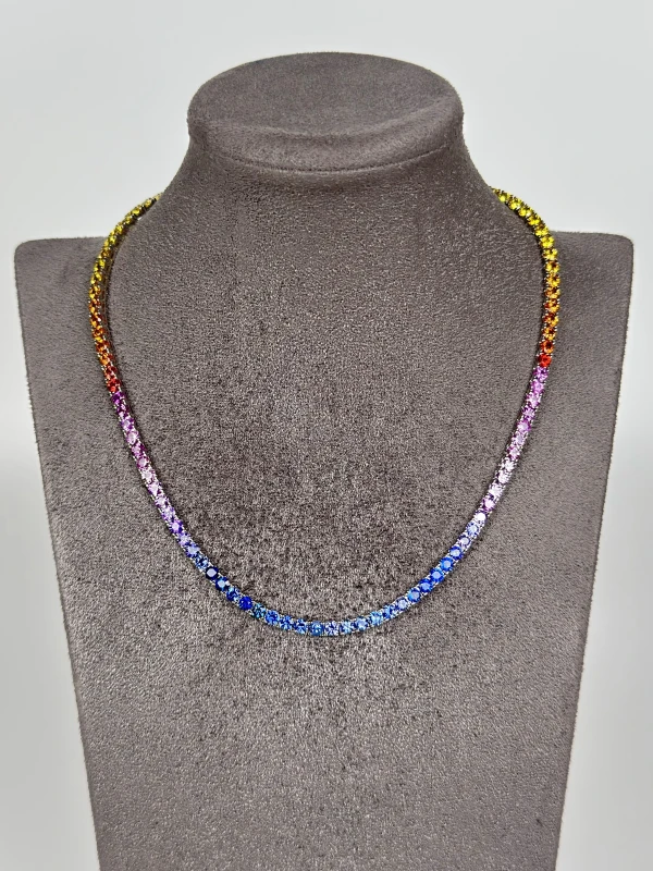 DeRosa MULTICOLOR SAPPHIRE 20.60 CT NECKLACE (SIZE 38.5) N518100 3