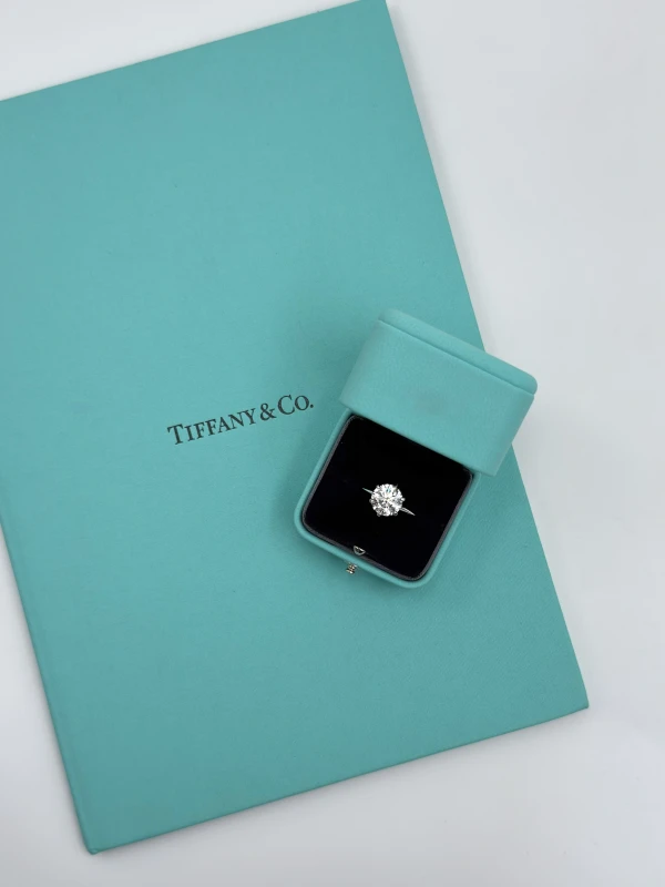 Tiffany & Co PLATINUM SOLITAIRE ENGAGEMENT RING 3.00 CT D/IF  EXEXEX T&Co 3.00 CT D/IF 7