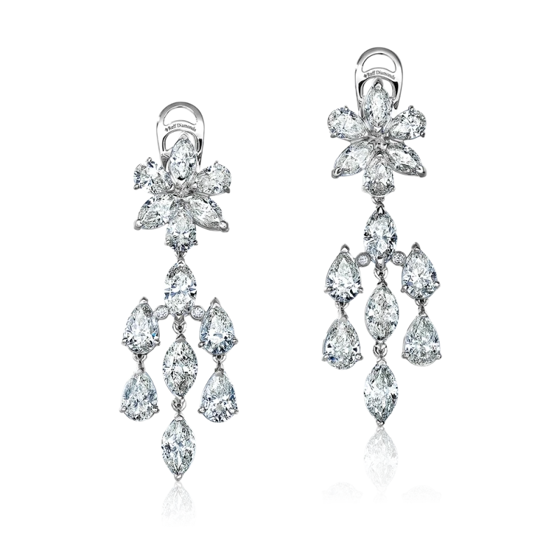 MIXCUT DIAMONDS 15.37 CT EARRINGS