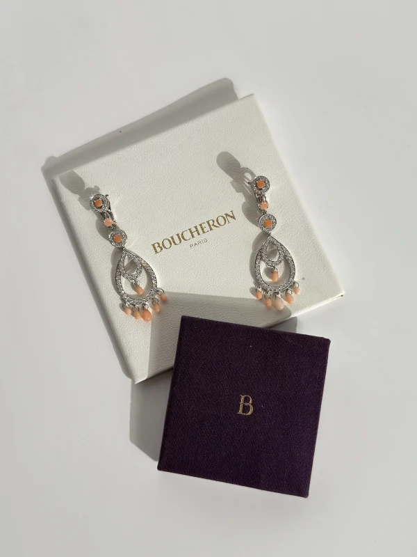 Boucheron AVA CORAL EARRINGS JCO00213 4