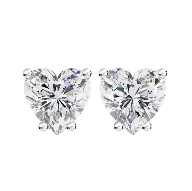 HEART DIAMOND 1.50-1.52 CT G/VS1 EARRINGS (GIA)