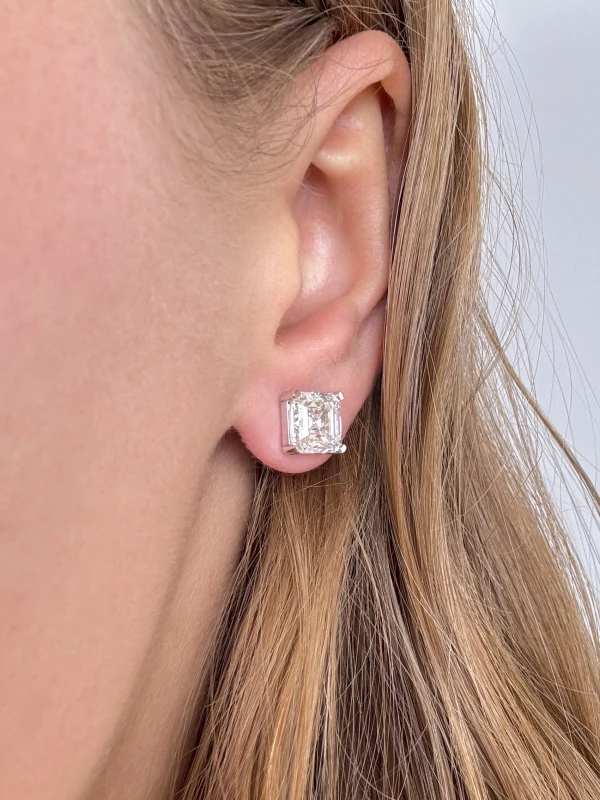 No name DIAMOND EARRINGS 3.02-3.08 CT F-G/VS1 (GIA) 3,02-3,08 CT ASHER 2