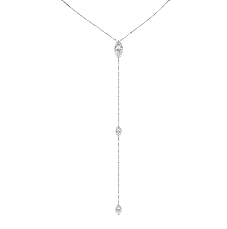 СЕРЬГИ NO NAME WHITE GOLD DIAMOND NECKLACE 3.61 CT 3,61 CT NECKLACE 1