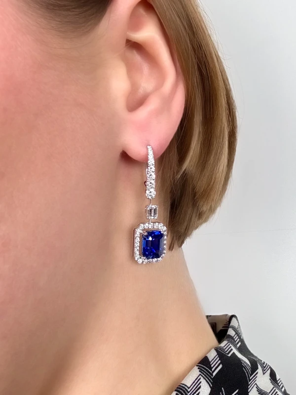 Graff СЕРЬГИ С САПФИРАМИ 11.35 CT И БРИЛЛИАНТАМИ Серьги GRAFF 2