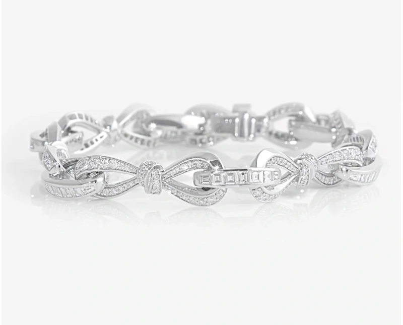 Graff Tilda's Bow Diamond Link Bracelet RGB717 3
