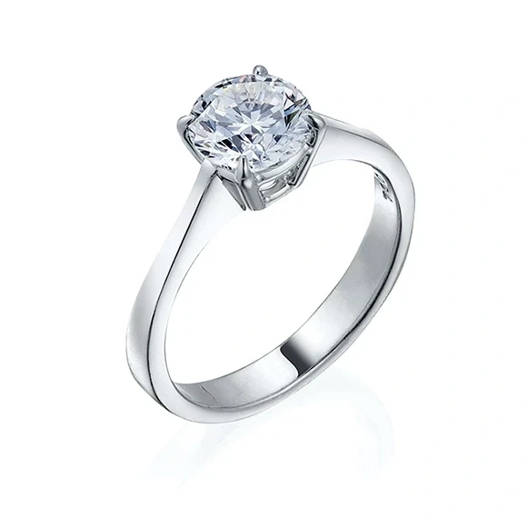 ROUND DIAMOND 1.50 CT G/SI1 RING (SIZE 53)