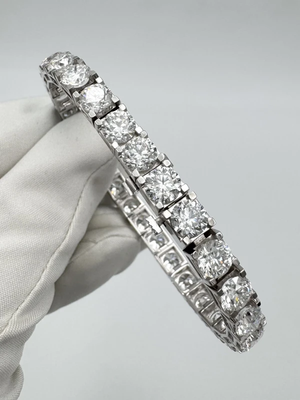 DeRosa ROUND DIAMOND 20.35 CT F-G/VVS-VS  BRACELET (GIA) B21922035 3