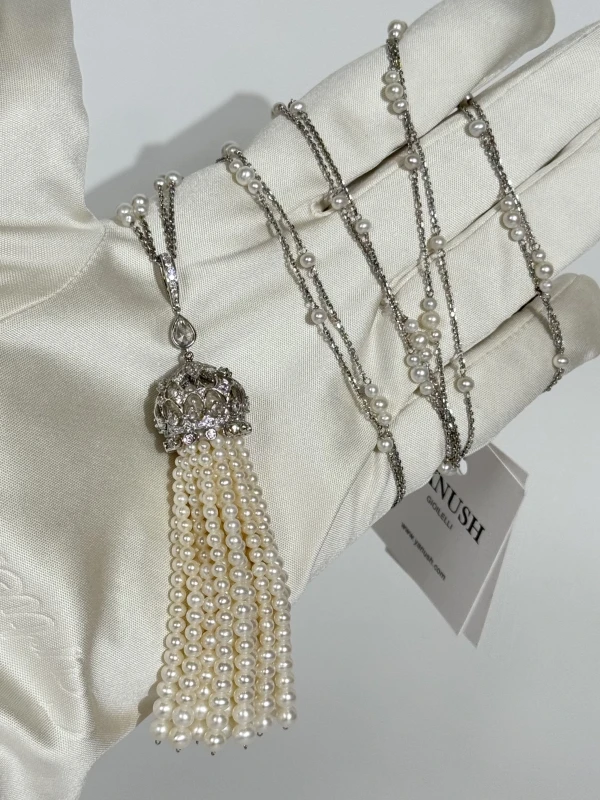 Yanush Gioielli WHITE GOLD 18K NECKLACE YN6031WPRL 4