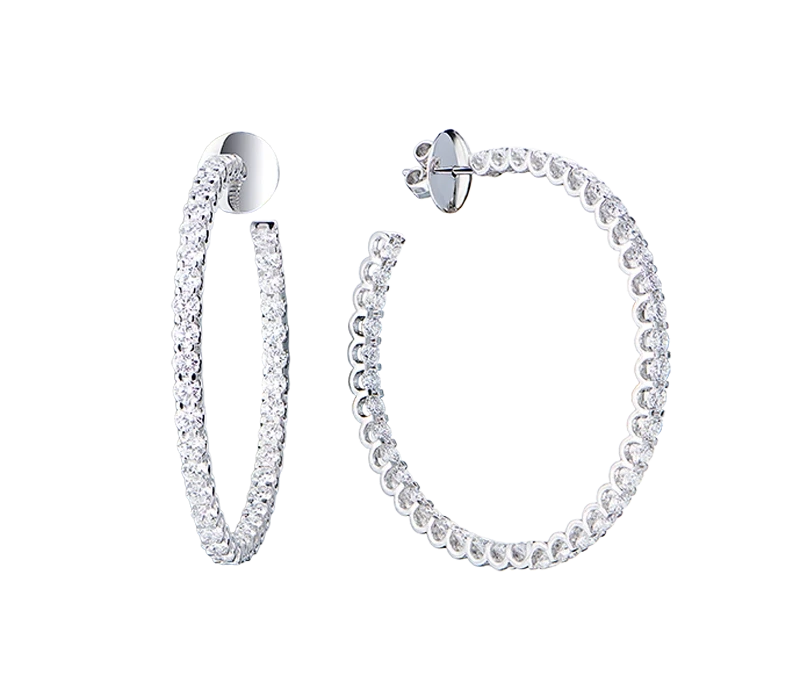 HOOP EARRINGS 8.58 CT EARRINGS
