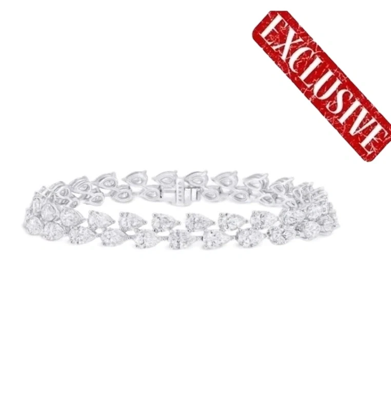 PEAR DIAMOND 16.25 CT BRACELET (SIZE 17)