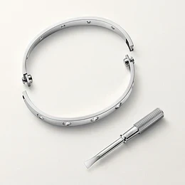 Cartier LOVE BRACELET, 10 DIAMONDS, WHITE GOLD (SIZE 17) B6070416 5