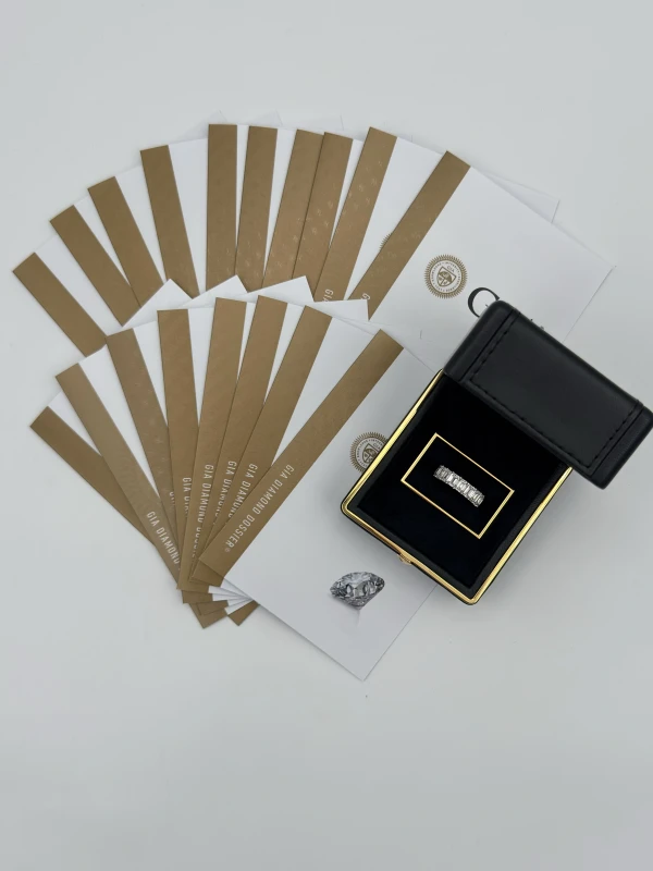 Graff ETERNITY EMERALD DIAMOND 9.05 CT F-G/VVS1-VS1 RING (GIA) GR9.05 5