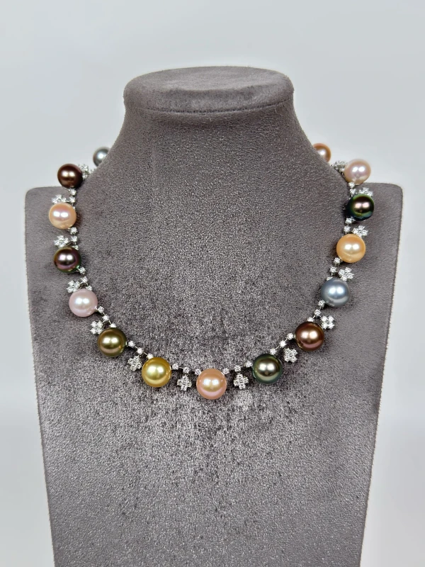 Schoeffel PEARL 10.8-11.8 MM & DIAMONDS NECKLACE M68062 3
