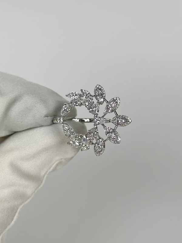 MESSIKA BORN TO BE WILD COLLECTION, WILD MOON DIAMOND RING 07424-WG 2