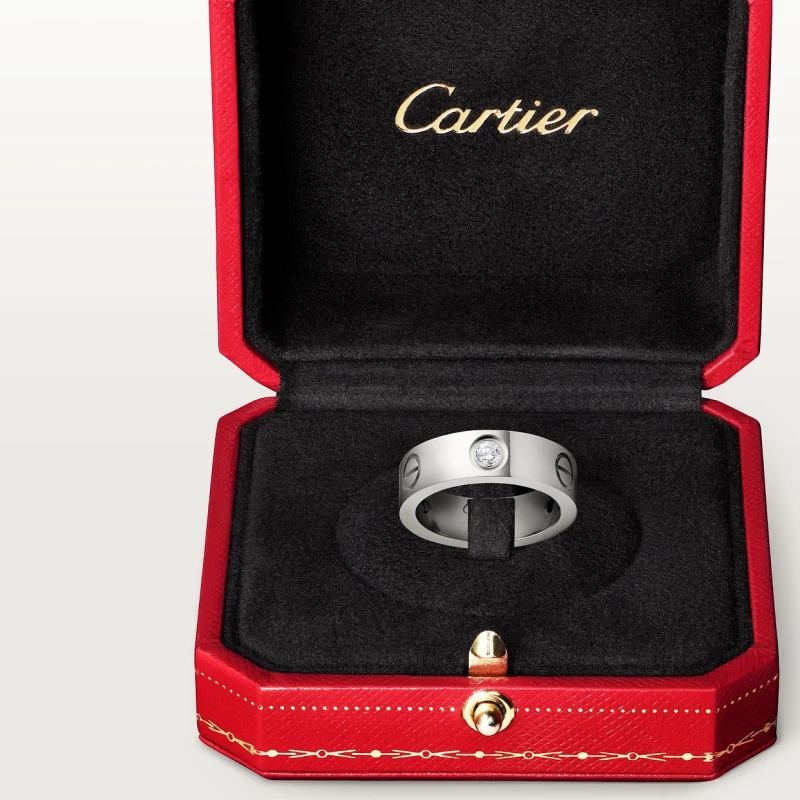 Cartier LOVE RING, 3 DIAMONDS (SIZE 50) B4032500-50 2