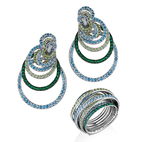 ALLEGRA RING AND GYPSY EARRINGS