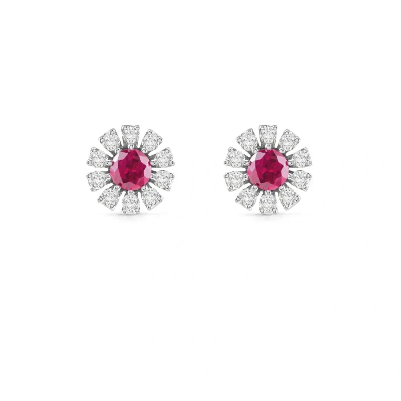 Margherita Earrings Ruby