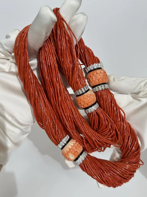 SCAVIA С КОРАЛЛАМИ И БРИЛЛИАНТАМИ Колье SCAVIA 4