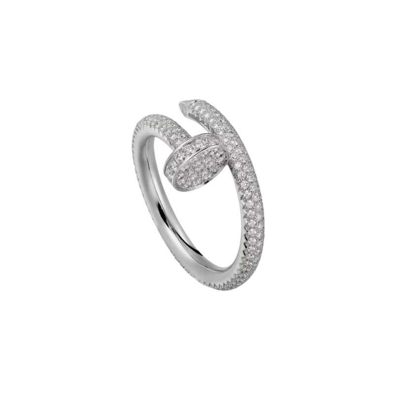 Cartier JUSTE UN CLOU RING, CLASSIC MODEL, PAVED (SIZE 56) N4748752 1