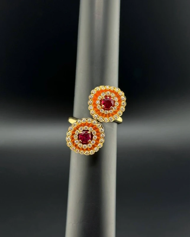 Boucheron FROU FROU EXQUISITION CONFIDENCES RING, RUBIES AND DIAMONDS, YELLOW GOLD JRG0073554 7